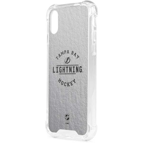 NHL Tampa Bay Lightning Black Text iPhone XS Clear Case
