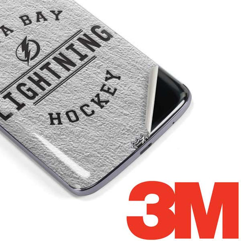 NHL Tampa Bay Lightning Black Text Moto E5 Plus Skin