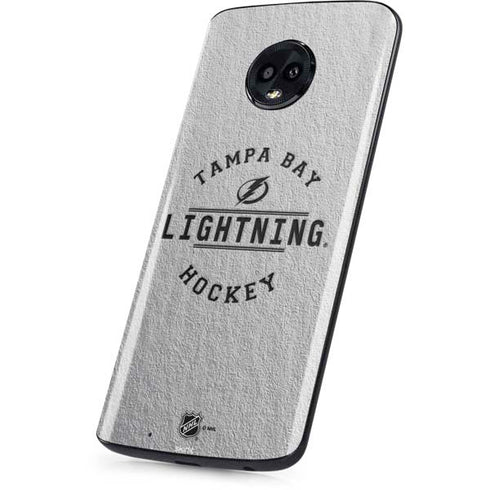 NHL Tampa Bay Lightning Black Text Moto G6 Skin