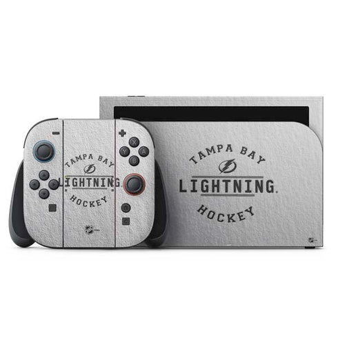 NHL Tampa Bay Lightning Black Text Nintendo Switch 2 (2025) with Joy-Con Skin