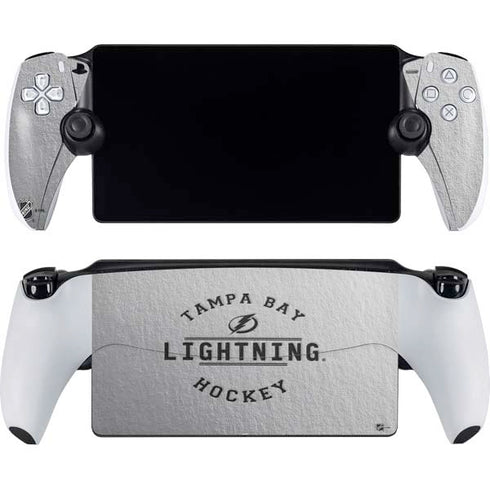 NHL Tampa Bay Lightning Black Text PlayStation Portal Remote Player Skin