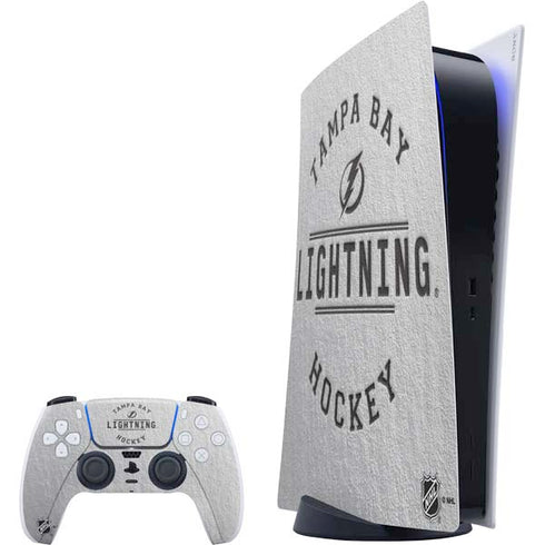 NHL Tampa Bay Lightning Black Text PlayStation PS5 Skins