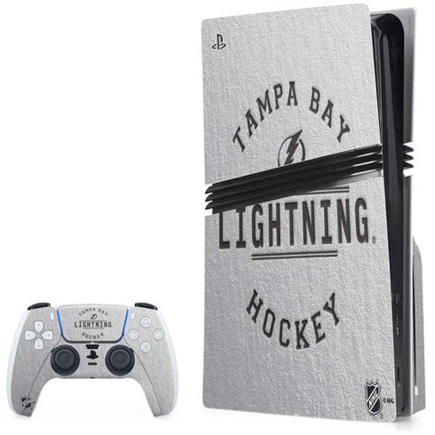 NHL Tampa Bay Lightning Black Text PlayStation PS5 Skins