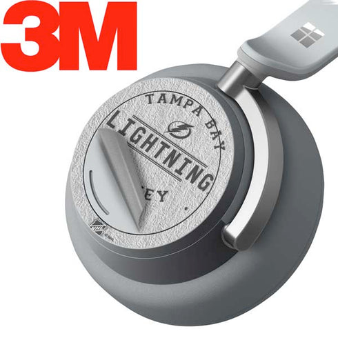 NHL Tampa Bay Lightning Black Text Surface Headphones Skin