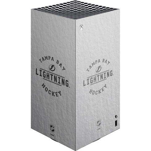 NHL Tampa Bay Lightning Black Text XBox Series X Digital Edition Console Skin