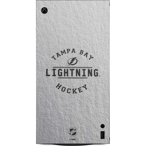 NHL Tampa Bay Lightning Black Text XBox Series X Digital Edition Console Skin
