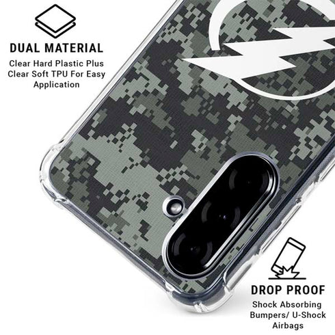 NHL Tampa Bay Lightning Camo Galaxy A36 5G Clear Case
