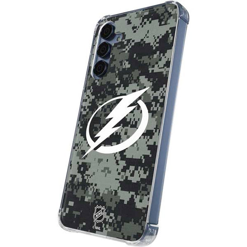 NHL Tampa Bay Lightning Camo Galaxy A55 5G Clear Case