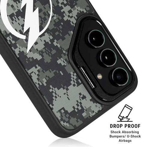NHL Tampa Bay Lightning Camo Galaxy S25 Plus Kickstand Case