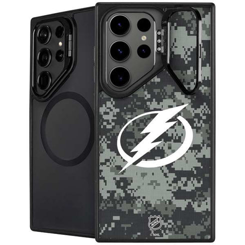 NHL Tampa Bay Lightning Camo Galaxy S24 Ultra Kickstand Case