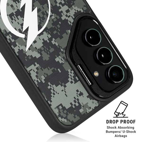 NHL Tampa Bay Lightning Camo Galaxy S25 Ultra Kickstand Case