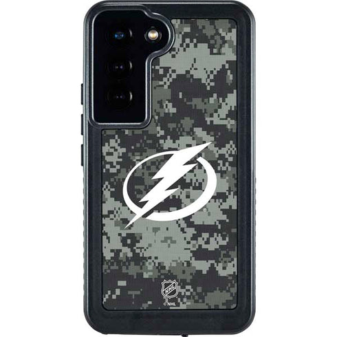 NHL Tampa Bay Lightning Camo Galaxy S24 Waterproof Case