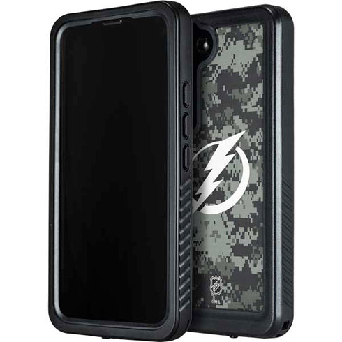 NHL Tampa Bay Lightning Camo Galaxy S24 Waterproof Case