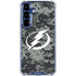 NHL Tampa Bay Lightning Camo Galaxy S25 Clear Case