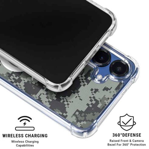 NHL Tampa Bay Lightning Camo Galaxy S25 Clear Case