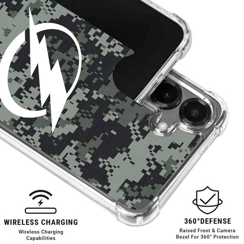 NHL Tampa Bay Lightning Camo Galaxy S26 Clear Case
