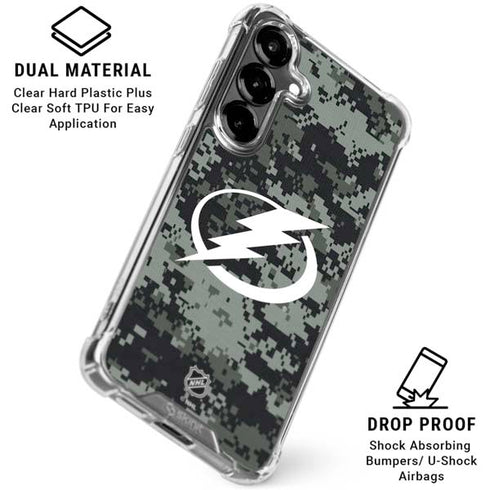 NHL Tampa Bay Lightning Camo Galaxy S26 Clear Case