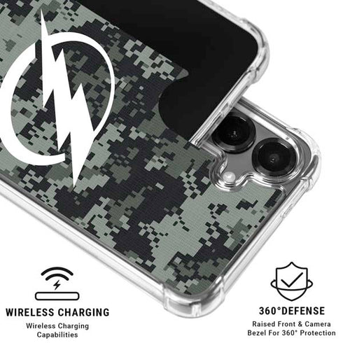 NHL Tampa Bay Lightning Camo Galaxy S26 Plus Clear Case