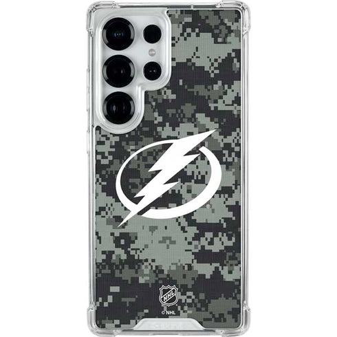 NHL Tampa Bay Lightning Camo Galaxy S26 Ultra Clear Case