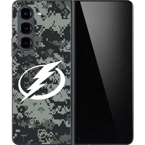 NHL Tampa Bay Lightning Camo Galaxy Z Fold5 5G Skin
