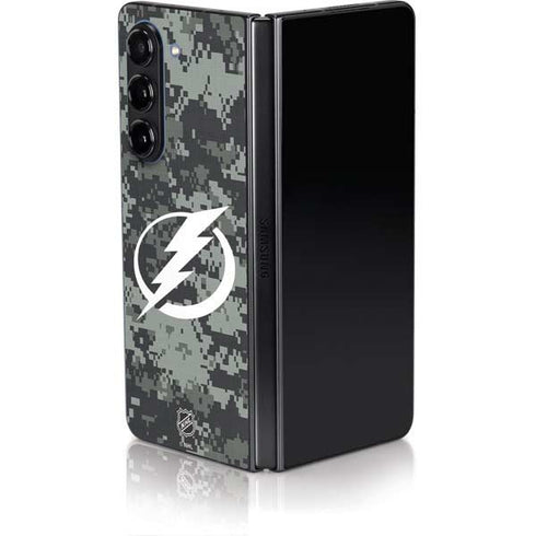 NHL Tampa Bay Lightning Camo Galaxy Z Fold5 5G Skin