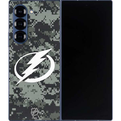 NHL Tampa Bay Lightning Camo Galaxy Z Fold6 Skin
