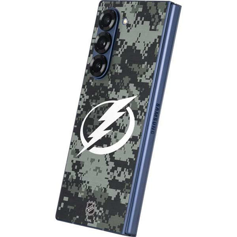 NHL Tampa Bay Lightning Camo Galaxy Z Fold6 Skin