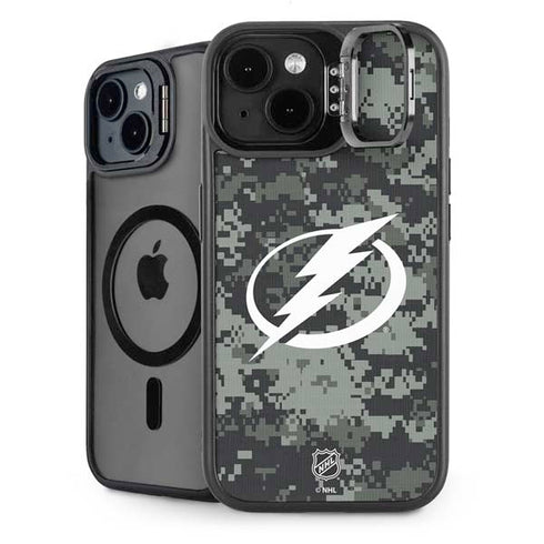 NHL Tampa Bay Lightning Camo iPhone 14 Kickstand Case