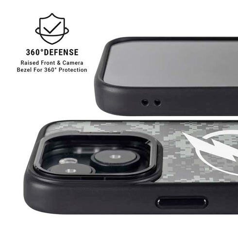 NHL Tampa Bay Lightning Camo iPhone 14 Plus Kickstand Case