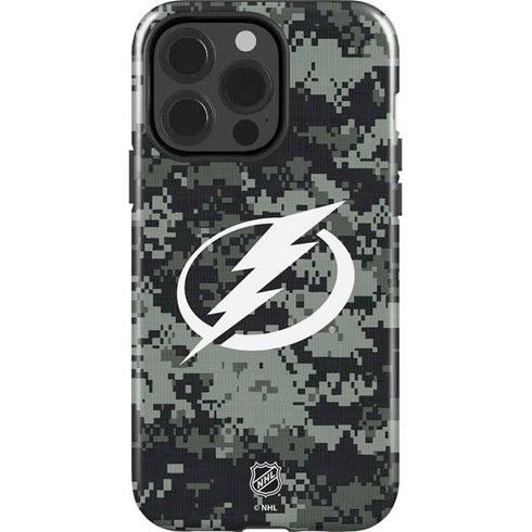 NHL Tampa Bay Lightning Camo iPhone 15 Pro Impact Case