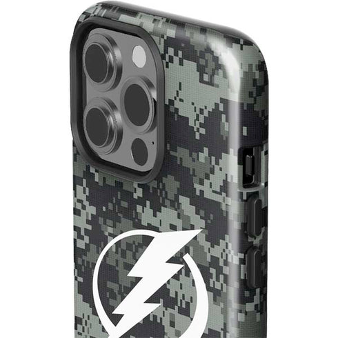 NHL Tampa Bay Lightning Camo iPhone 15 Pro Impact Case