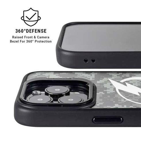 NHL Tampa Bay Lightning Camo iPhone 15 Pro Max Kickstand Case