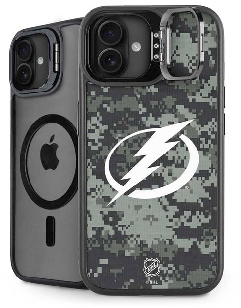 NHL Tampa Bay Lightning Camo iPhone 16 Kickstand Case
