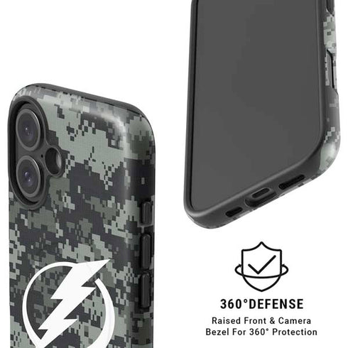 NHL Tampa Bay Lightning Camo iPhone 16 Magsafe Impact Case