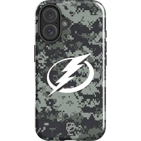 NHL Tampa Bay Lightning Camo iPhone 16 Plus Impact Case