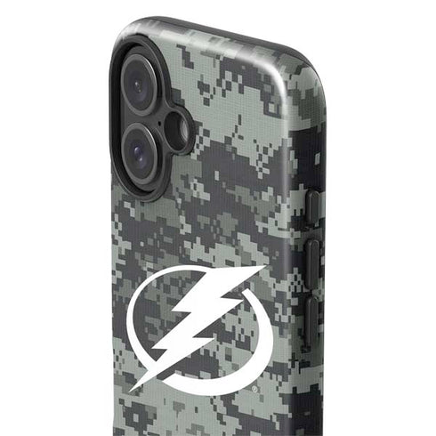 NHL Tampa Bay Lightning Camo iPhone 16 Plus Impact Case