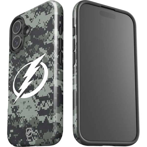 NHL Tampa Bay Lightning Camo iPhone 16 Plus Impact Case