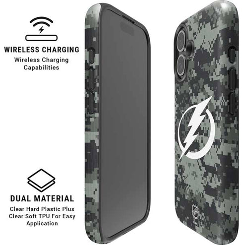 NHL Tampa Bay Lightning Camo iPhone 16 Plus Magsafe Impact Case