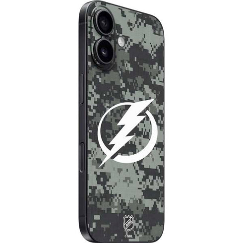 NHL Tampa Bay Lightning Camo iPhone 16 Plus Skin