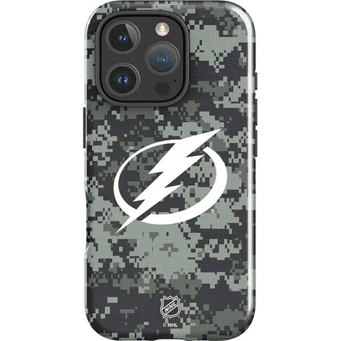 NHL Tampa Bay Lightning Camo iPhone 16 Pro Impact Case