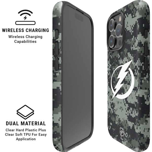 NHL Tampa Bay Lightning Camo iPhone 16 Pro Max Magsafe Impact Case