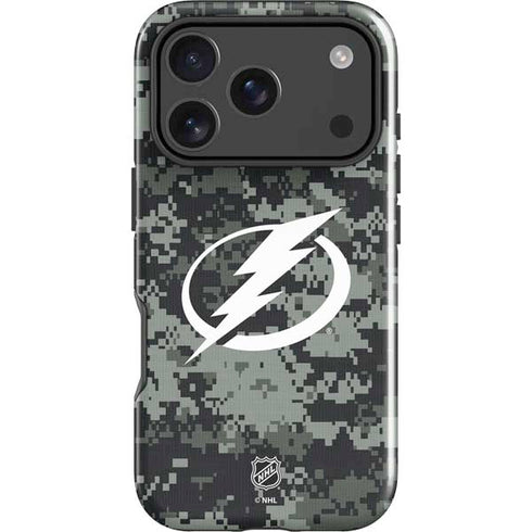 NHL Tampa Bay Lightning Camo iPhone 18 Pro Impact Case