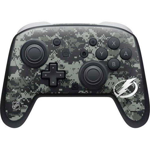 NHL Tampa Bay Lightning Camo Nintendo Switch 2 (2025) Pro Controller Skin