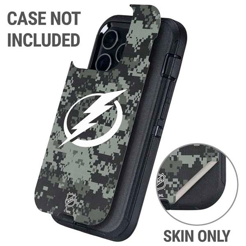 NHL Tampa Bay Lightning Camo Otterbox Defender iPhone Skin