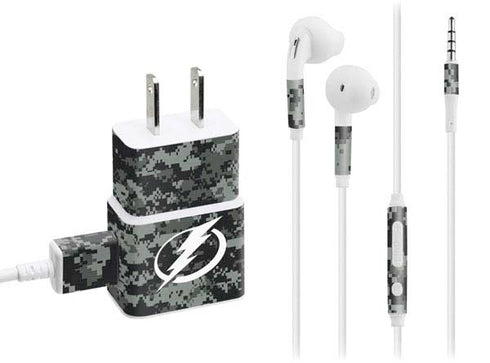 NHL Tampa Bay Lightning Camo Phone Charger Skin