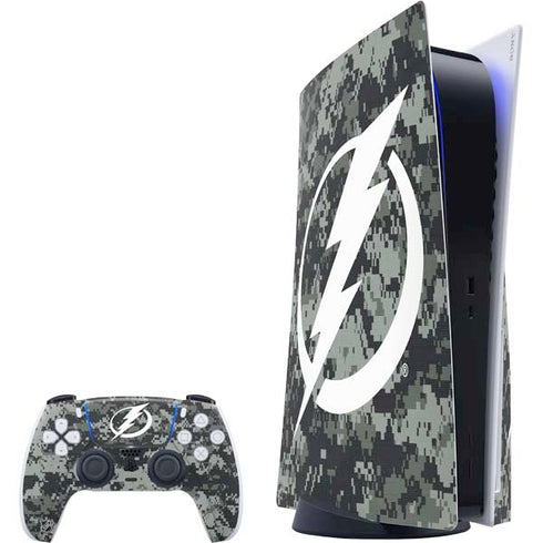 NHL Tampa Bay Lightning Camo PlayStation PS5 Skins