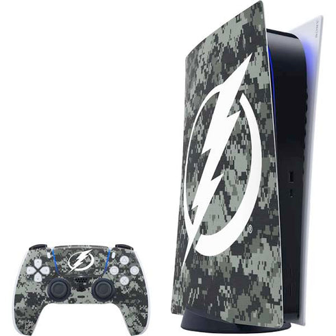 NHL Tampa Bay Lightning Camo PlayStation PS5 Skins