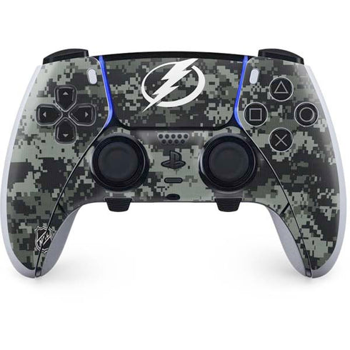 NHL Tampa Bay Lightning Camo PS5 DualSense Edge Pro Controller Skin