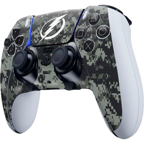 NHL Tampa Bay Lightning Camo PS5 DualSense Edge Pro Controller Skin