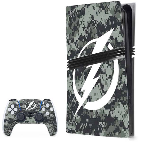 NHL Tampa Bay Lightning Camo PlayStation PS5 Skins